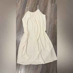 H&M Cream One Shoulder Dress